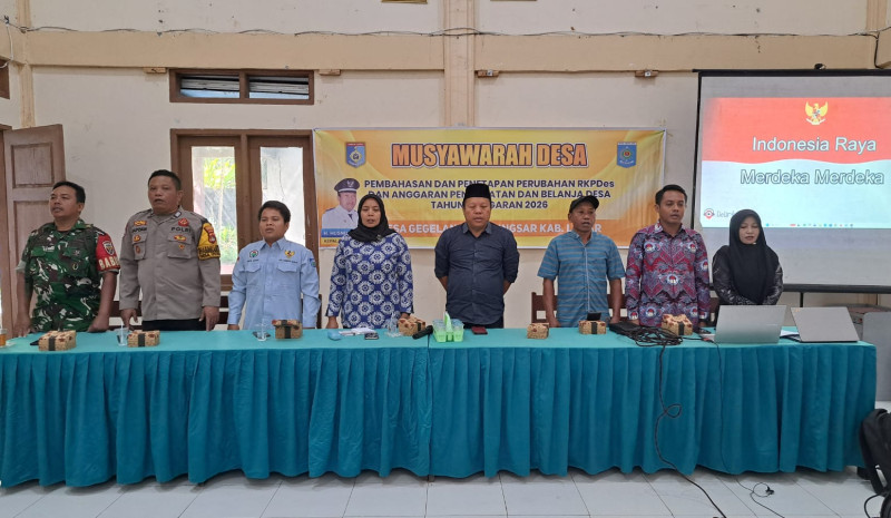 BADAN PERMUSYAWARATAN DESA GEGELANG GELAR MUSYAWARAH DESA BAHAS PERUBAHAN RKP DESA DAN APBDES GEGELANG TAHUN ANGGARAN 2026