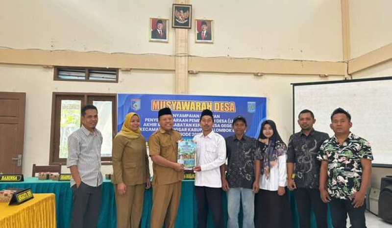 SIDANG TERBUKA PENYAMPAIAN LPPD AKHIR MASA JABATAN KEPALA DESA GEGELANG PERIODE 2019–2027