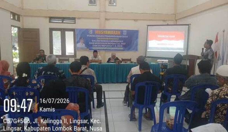 Pemerintah Desa Gegelang Gelar Musrenbangdes Penyusunan RKP Desa Tahun Anggaran 2027 dan Penetapan Daftar Usulan RKP Desa Tahun Anggaran 2028