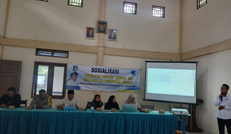 Sosialisasi penanganan penyakit menular (TBC) dan penanggulangan bencana di tingkat desa